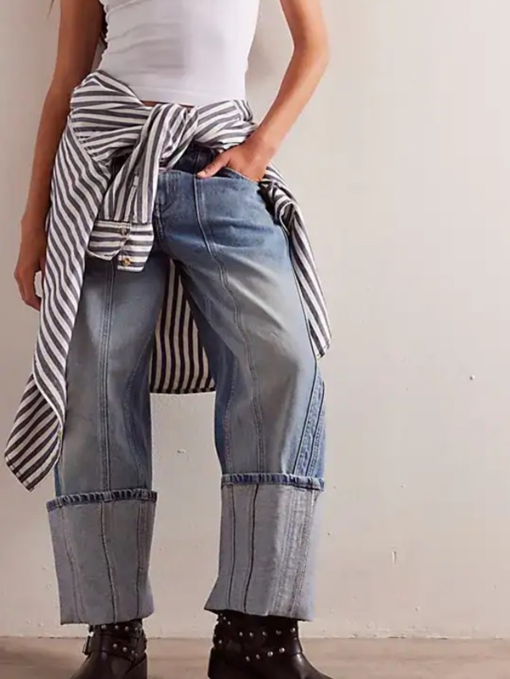 We The Free Olsen Cuffed Crop Barrel Jeans We The Free NWT